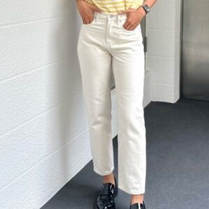 Uniqlo Women Boyfriend Tapered Jeans (Ankle Length)